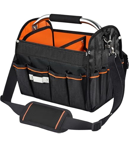 Stanley Proto J120TB Open Tote Tool Bag with 10 Pockets - Amazon.com
